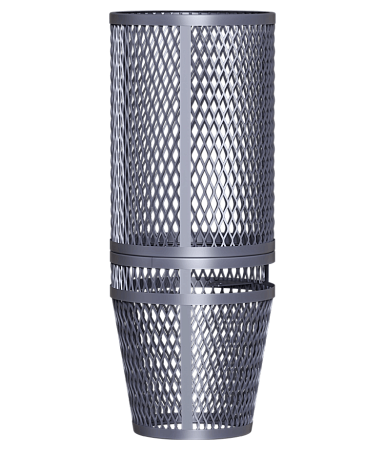 Сетка на трубу для Ураган под ШИБЕР 130 (320*740)AVANGARD30/35,AVANGARD40Круглая (низ конус+верх)